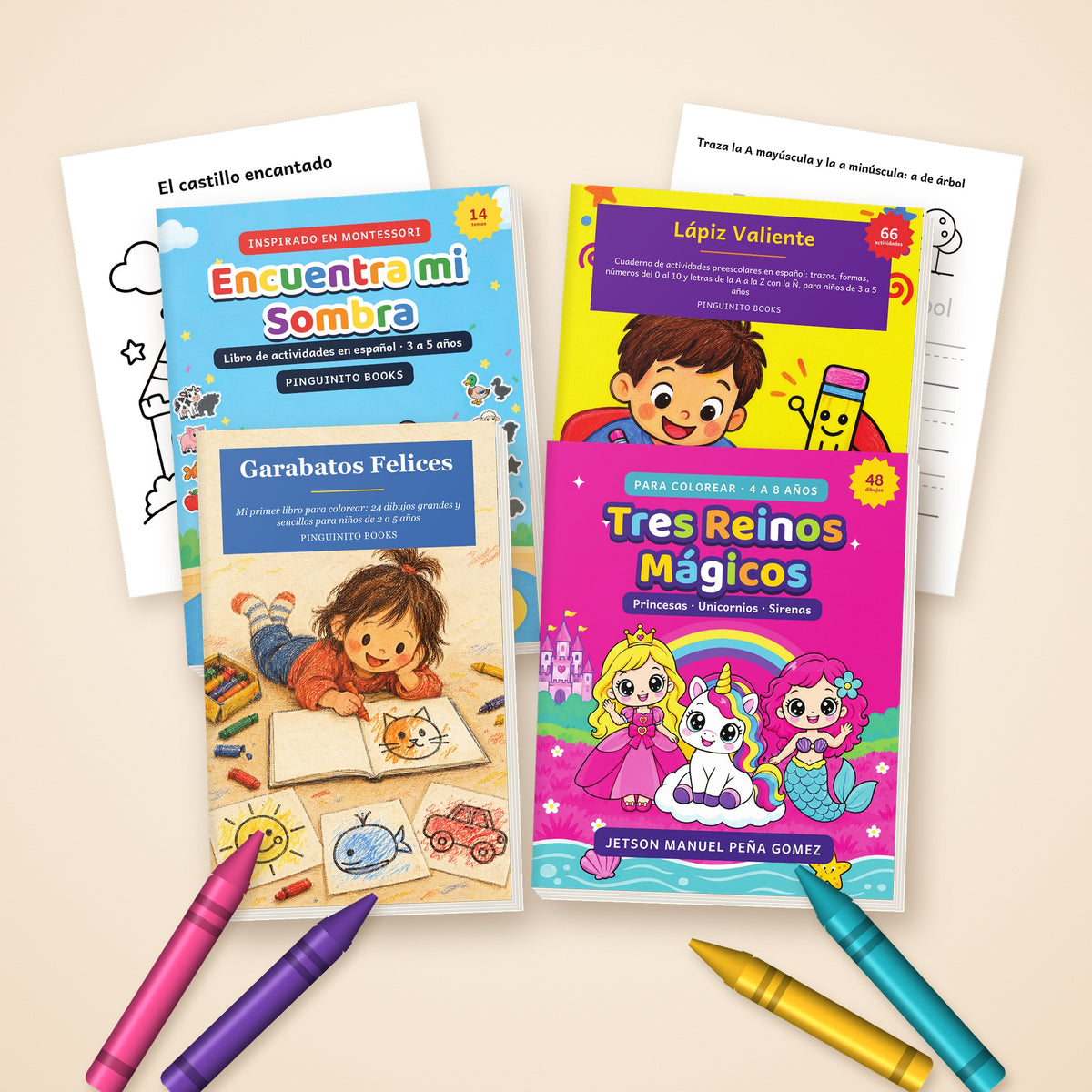 Pack Completo 4 Ebooks Pingüinito Books – Colección entera