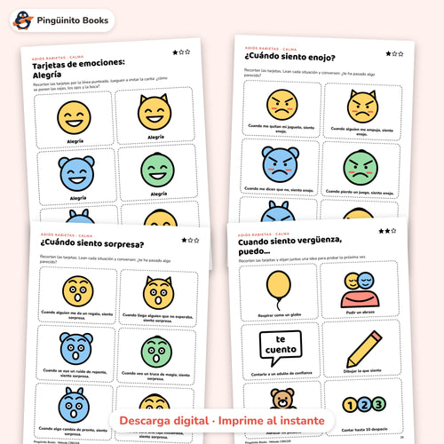 Adiós Rabietas – Actividades para calmar las emociones (3 a 8 años)