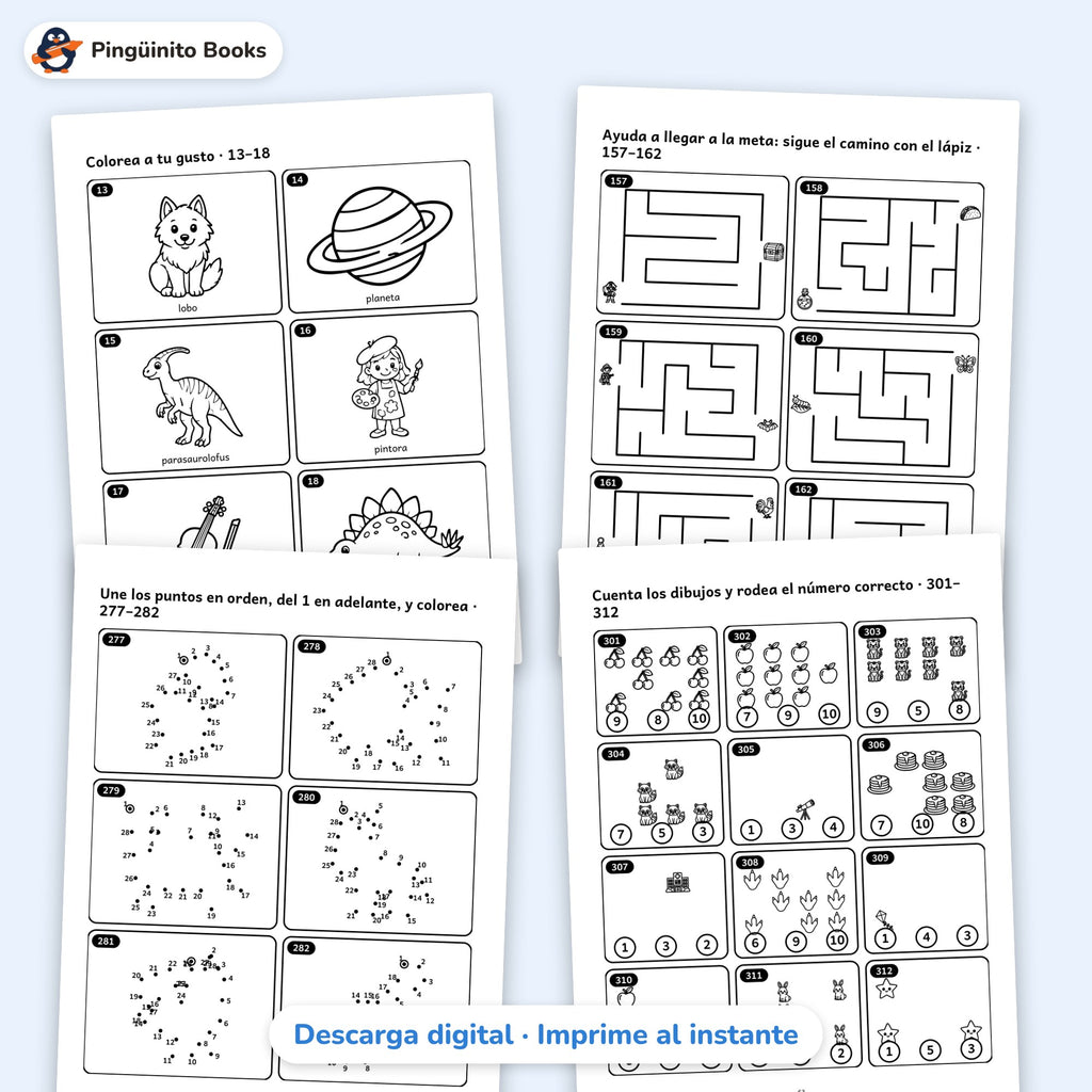 Mil Mini Aventuras – 1000 actividades para imprimir (4 a 8 años)